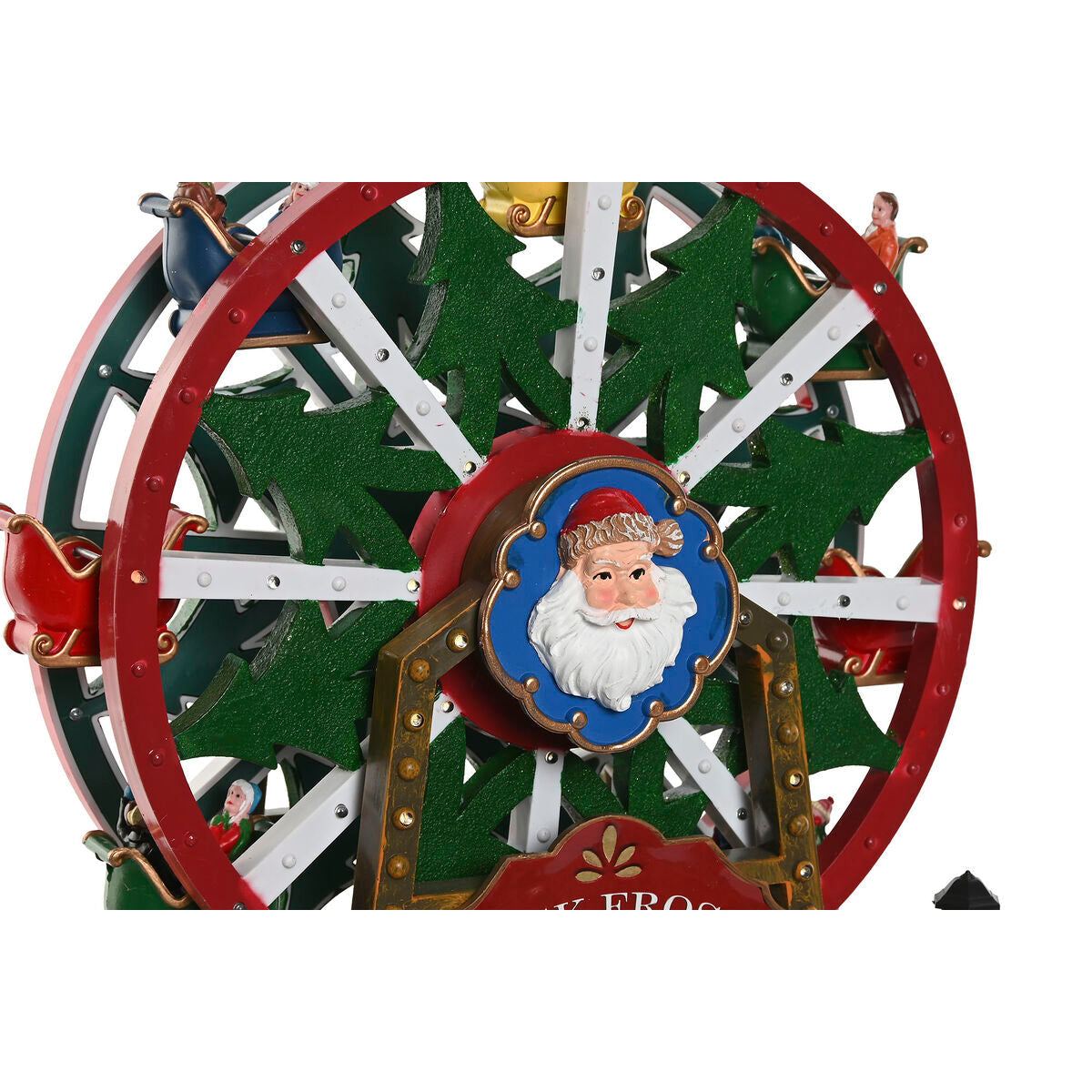 Adorno Natalício Home ESPRIT Vermelho Verde Dourado Natal 30 x 20 x 34 cm