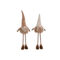 Christmas Ornament Home ESPRIT Brown Beige Gnome 30 x 18 x 65 cm (2 Units)