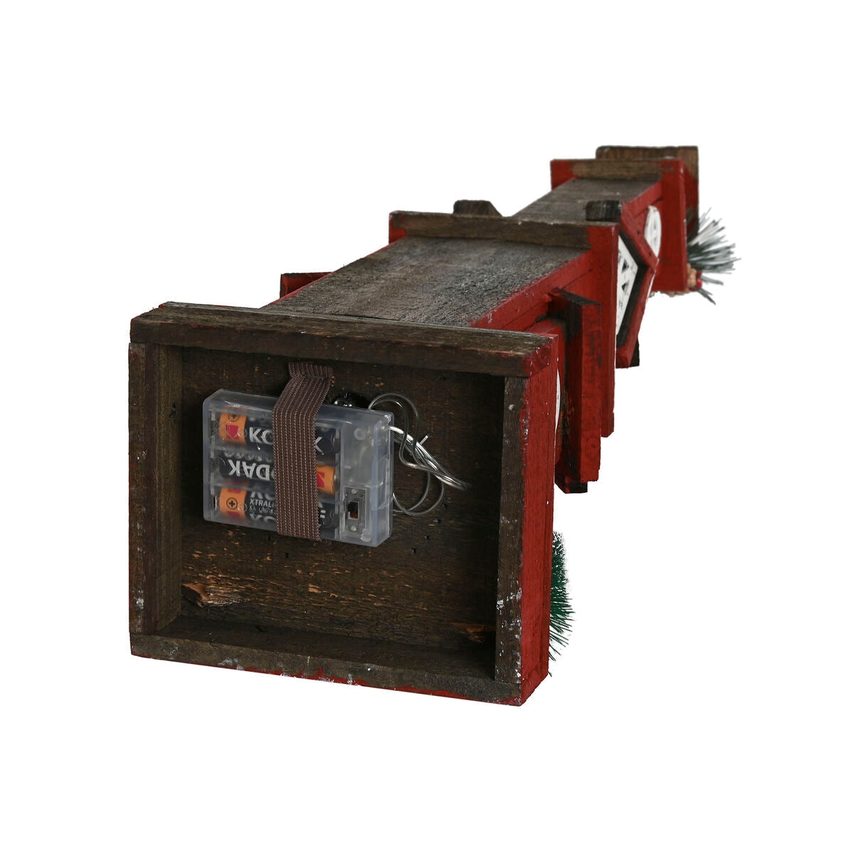 Christmas Decoration Home ESPRIT White Red 16 x 14 x 63 cm (2 Units)