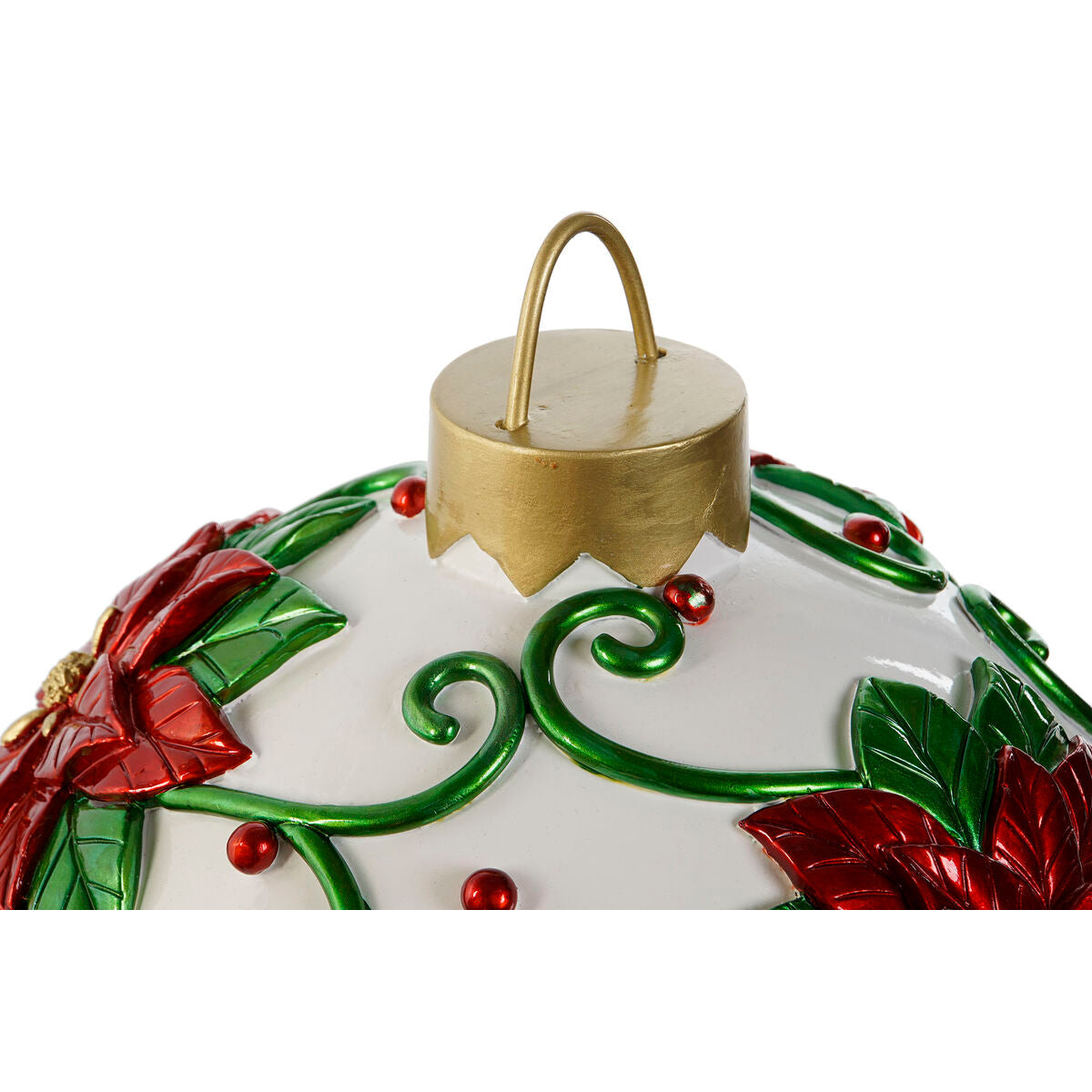 Christmas Ornament Home ESPRIT Red Green Resin 24 x 24 x 28 cm (2 Units)