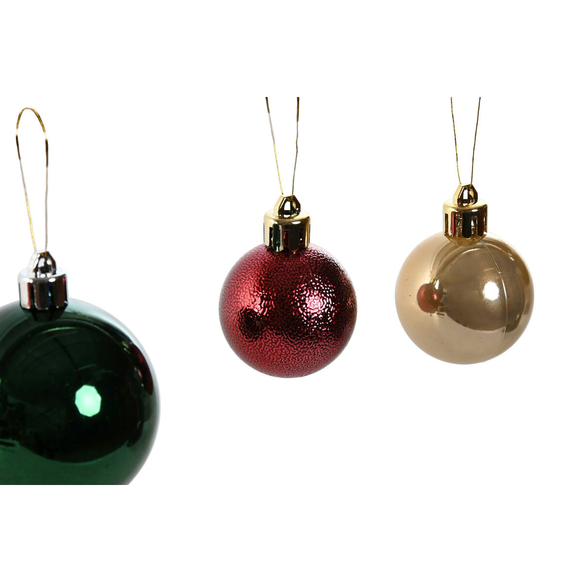 Christmas Ornaments Home ESPRIT Red Green Polyethylene 27 x 12 x 25 cm (50 Pieces)