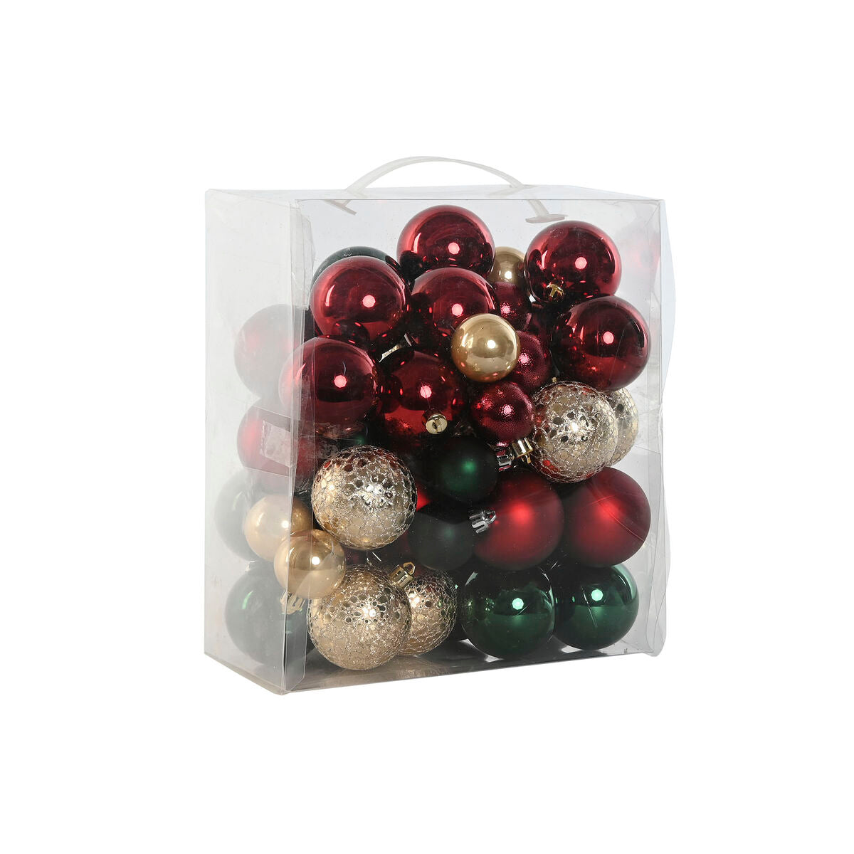 Christmas Ornaments Home ESPRIT Red Green Polyethylene 27 x 12 x 25 cm (50 Pieces)