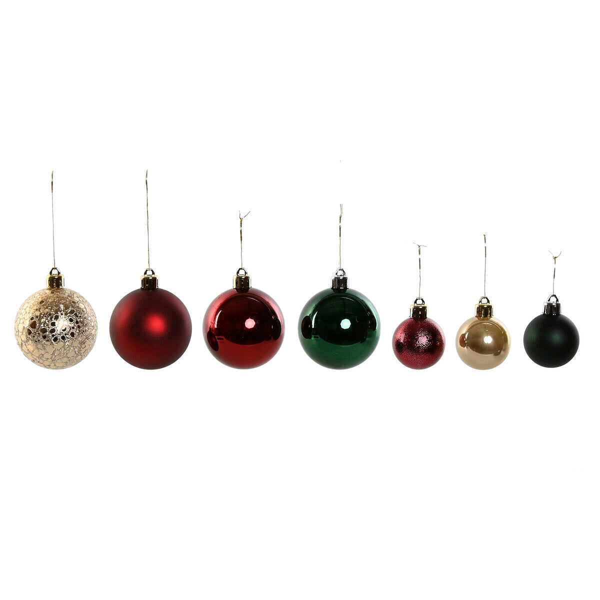 Christmas Ornaments Home ESPRIT Red Green Polyethylene 27 x 12 x 25 cm (50 Pieces)