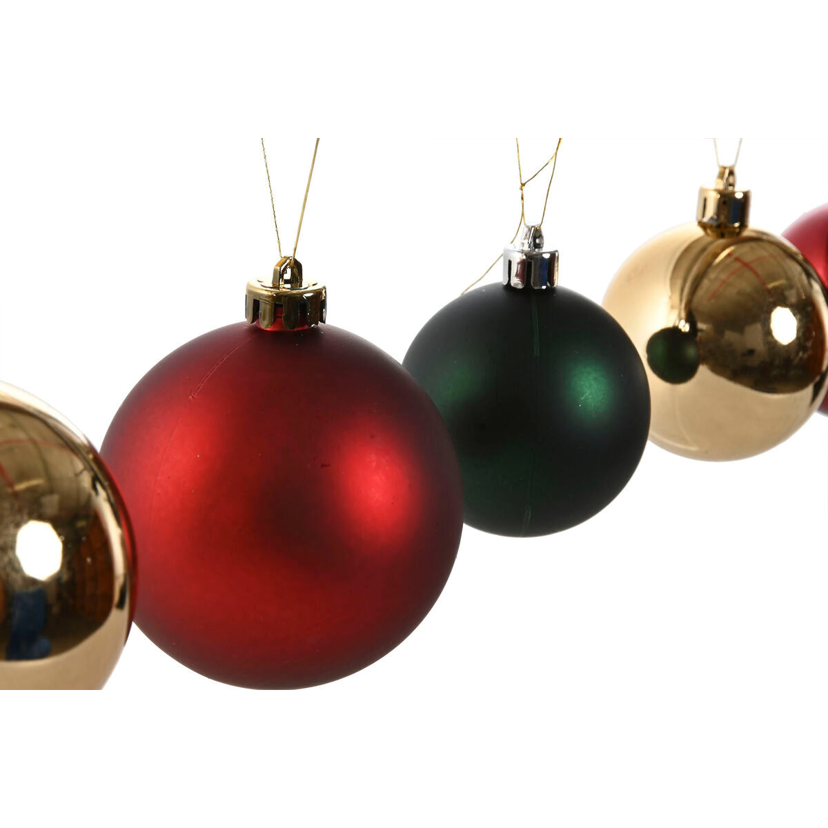 Christmas Ornaments Home ESPRIT Red Green Polyethylene 25 x 25 x 25 cm (41 Pieces)
