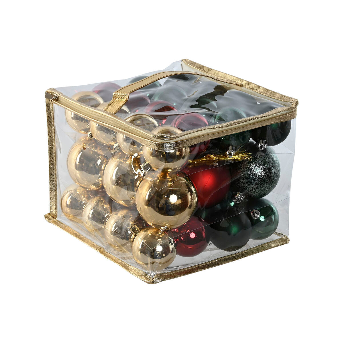 Christmas Ornaments Home ESPRIT Red Green Polyethylene 25 x 25 x 25 cm (41 Pieces)