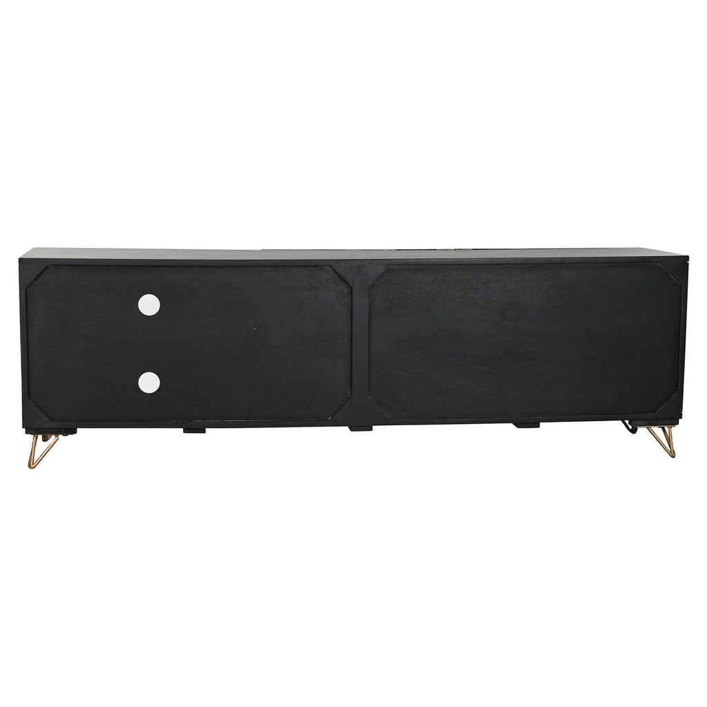 Móvel de TV Home ESPRIT Preto Metal Madeira de mangueira 160 x 40 x 50 cm
