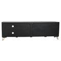 Móvel de TV Home ESPRIT Preto Metal Madeira de mangueira 160 x 40 x 50 cm