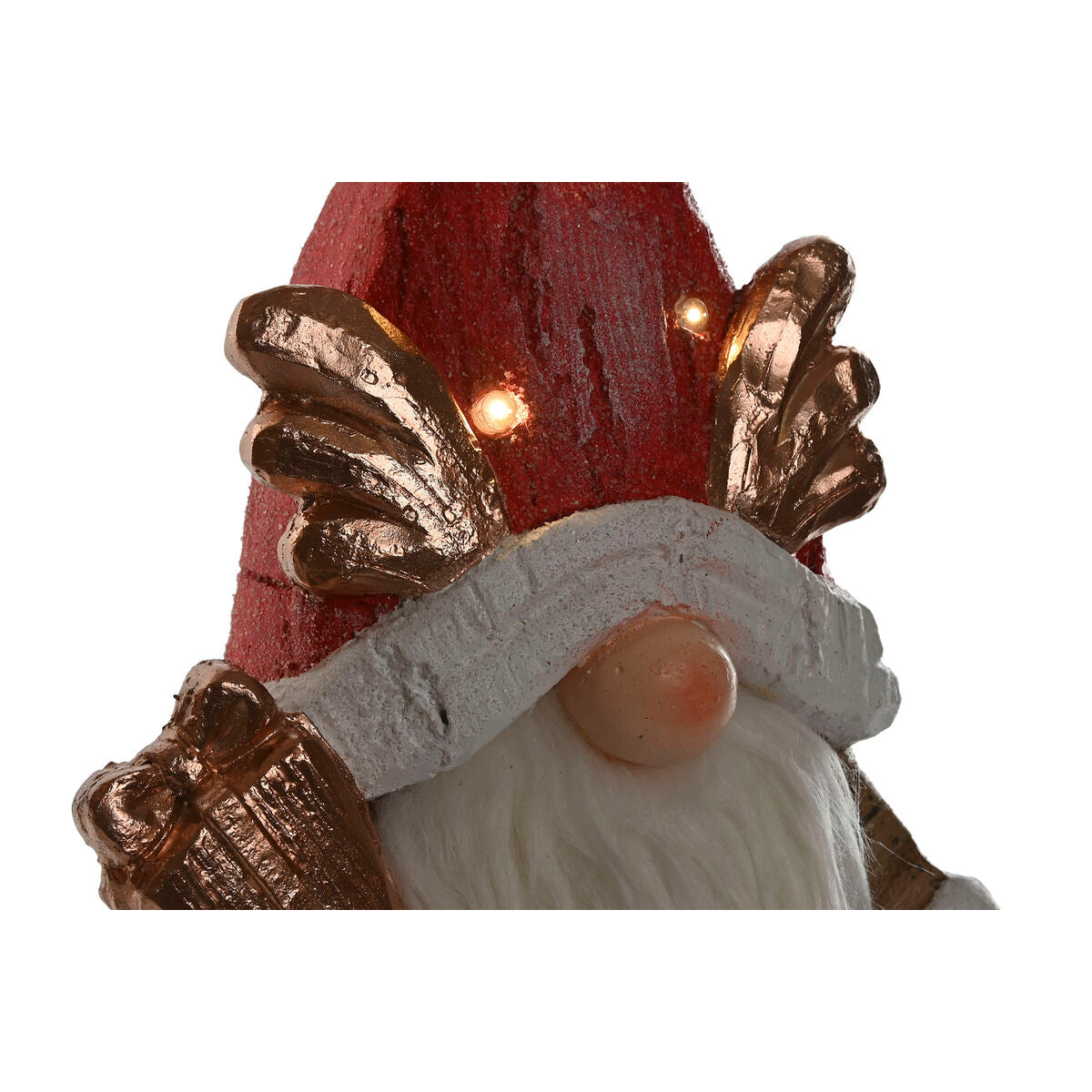 Christmas Ornament Home ESPRIT White Red Gnome 25 x 11.5 x 38 cm (2 Units)