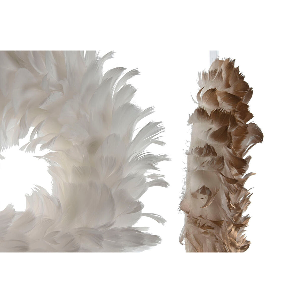 ESPRIT Home Garland White Gold Feather 30 x 7 x 30 cm (2 Units)