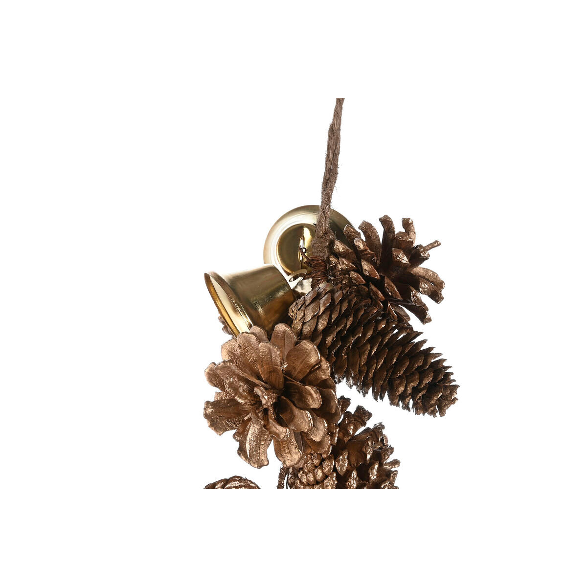 Christmas wreath Home ESPRIT White Brown Red Gold 8 x 8 x 120 cm (2 Units)