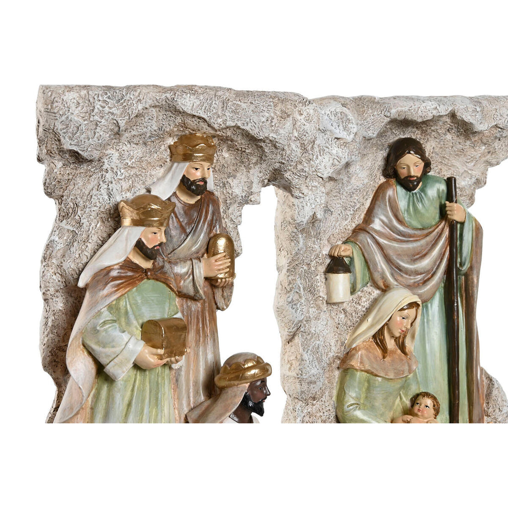 Christmas Nativity Scene Home ESPRIT Multicolor Resin 19.5 x 11 x 31.5 cm (2 Units)