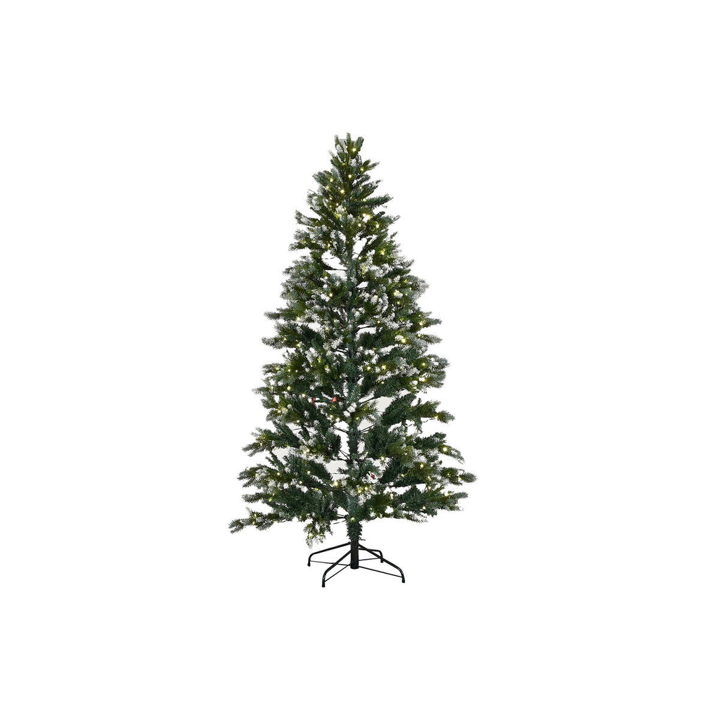Árvore de Natal Home ESPRIT Verde Metal Polietileno Nevado 130 x 130 x 210 cm