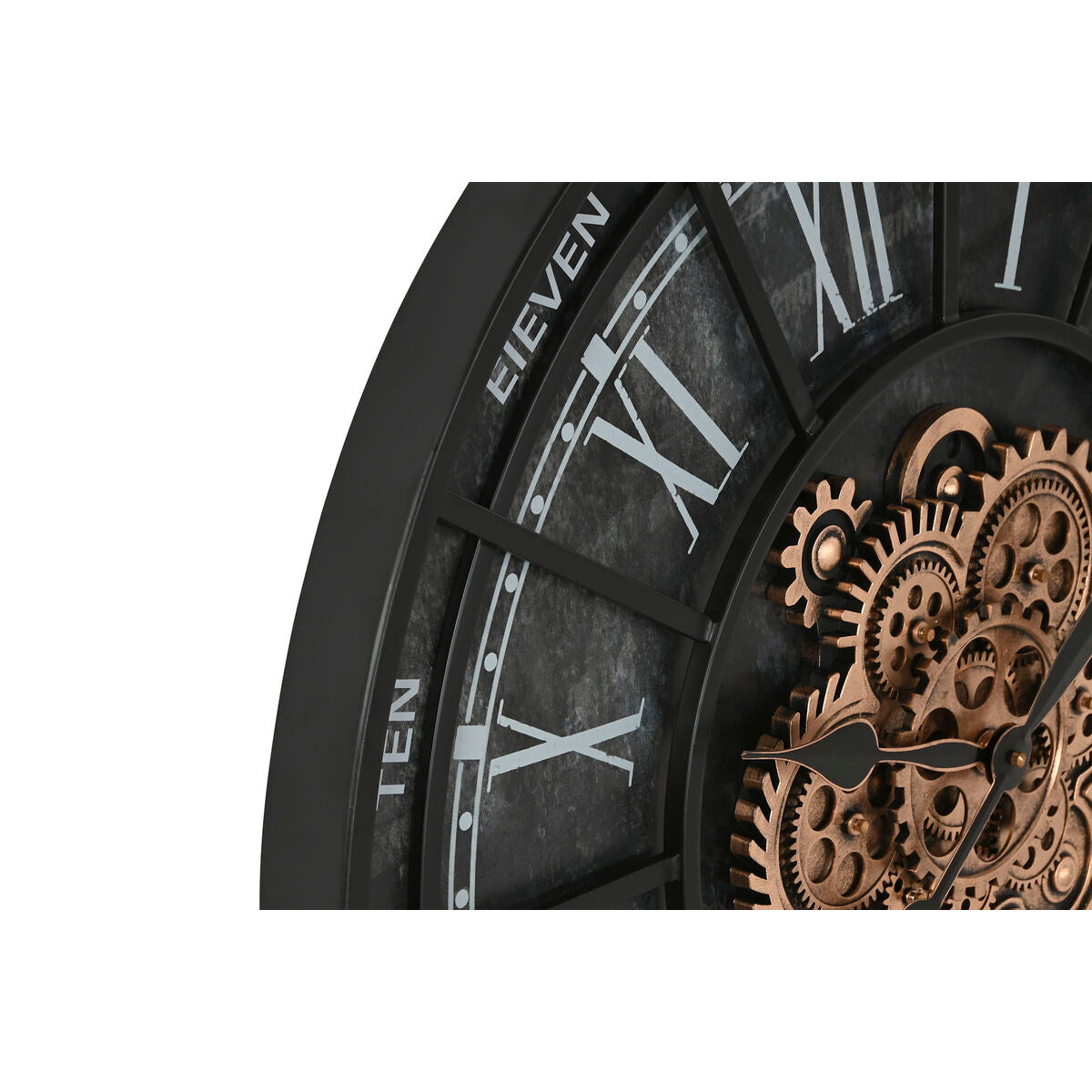 ESPRIT Home Wall Clock, Black Iron, 75 x 7 x 75 cm