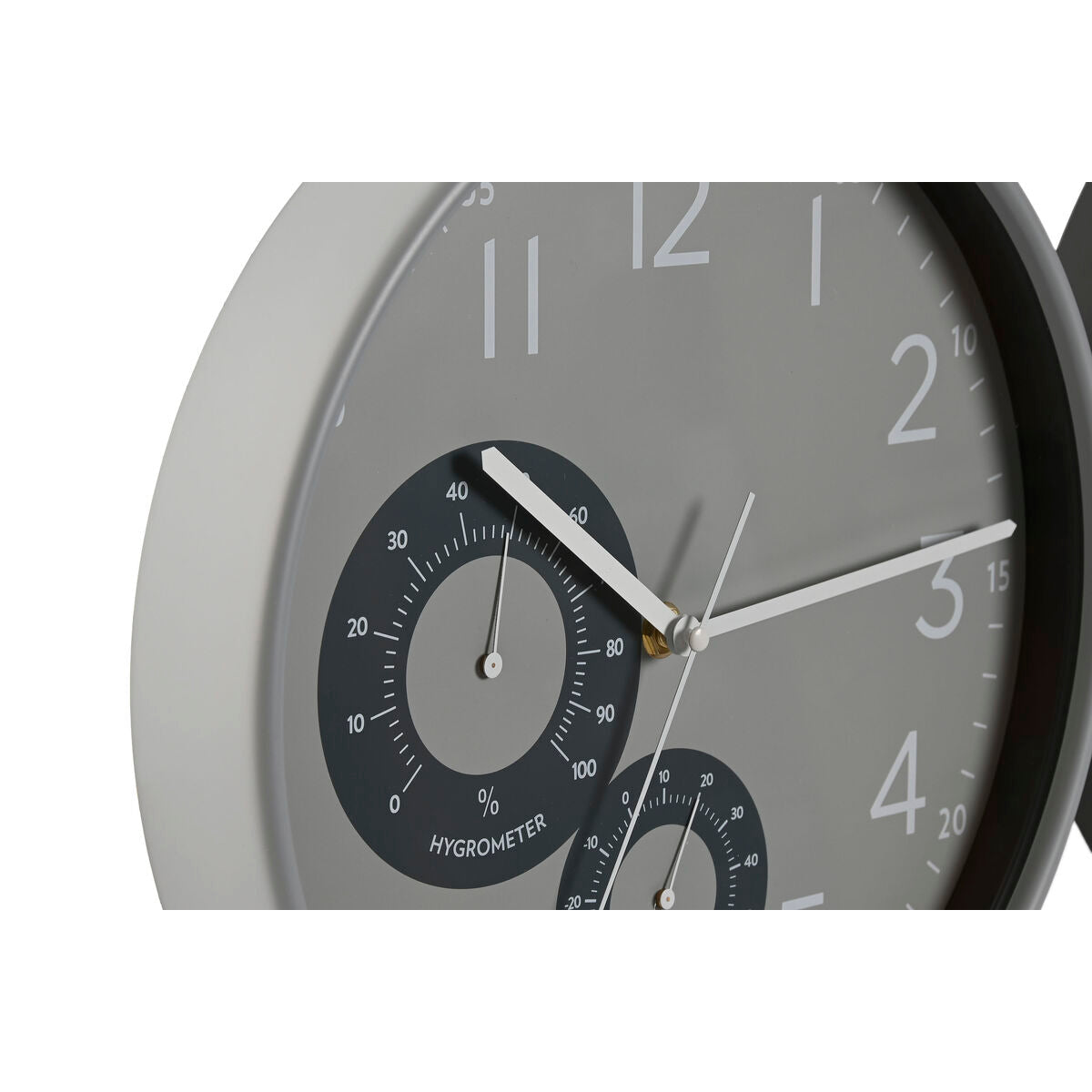 ESPRIT Home Wall Clock, Black Gray PVC, 30 x 4.7 x 30 cm (2 Units)