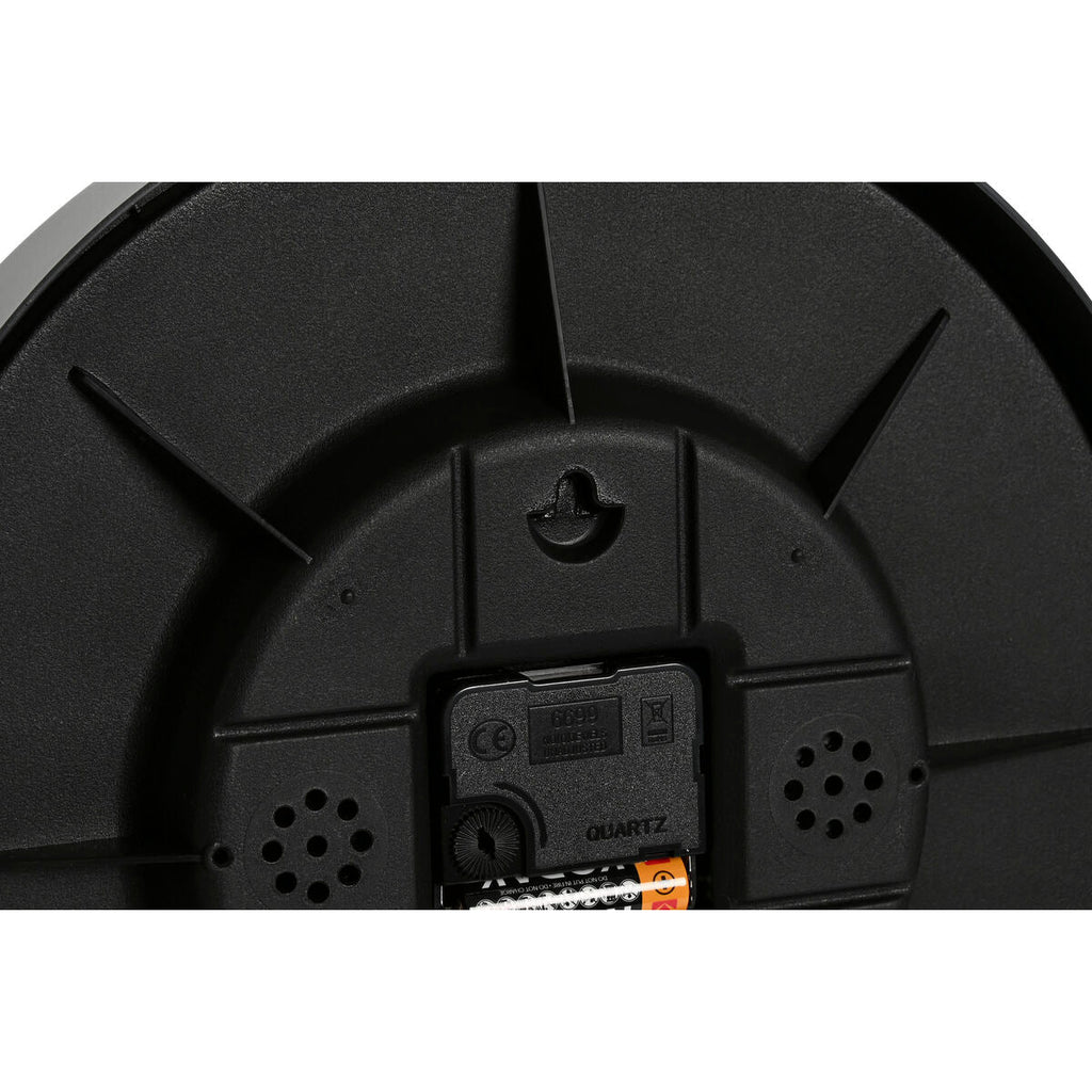 Relógio de Parede Home ESPRIT Preto Cinzento PVC 30 x 4,7 x 30 cm (2 Unidades)