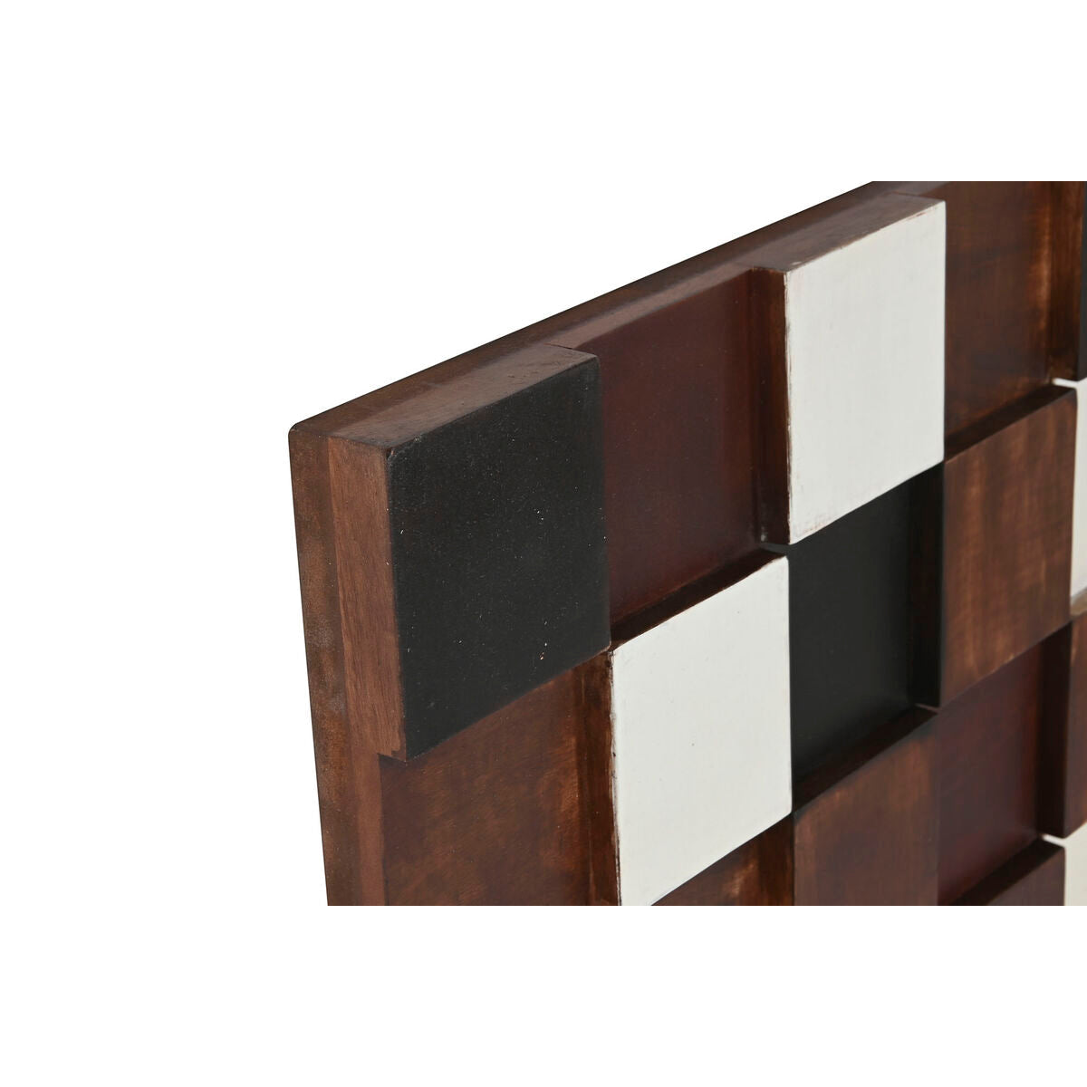 Decoración de pared ESPRIT Home, blanco, negro, natural, moderno, 90 x 4 x 90 cm