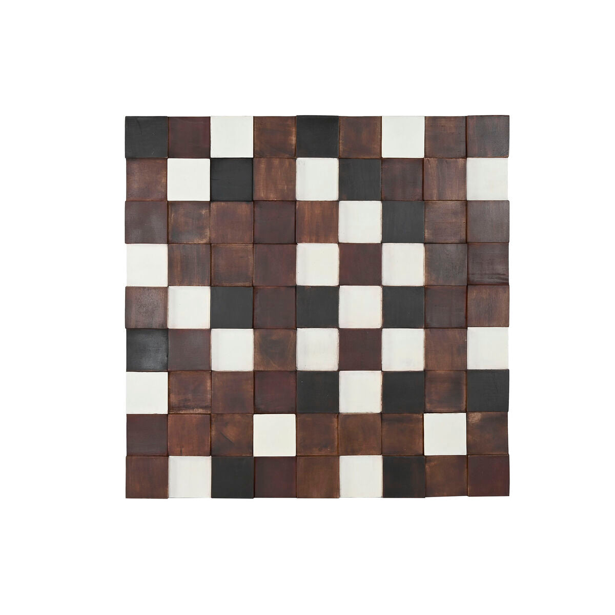 Decoración de pared ESPRIT Home, blanco, negro, natural, moderno, 90 x 4 x 90 cm