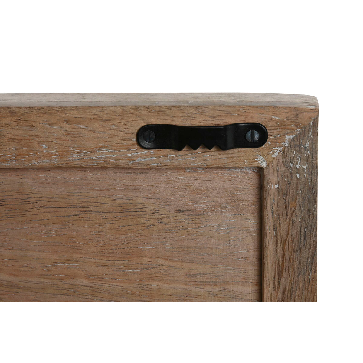 Decoração de Parede Home ESPRIT Branco Natural Floral 60 x 2,5 x 60 cm (4 Peças)