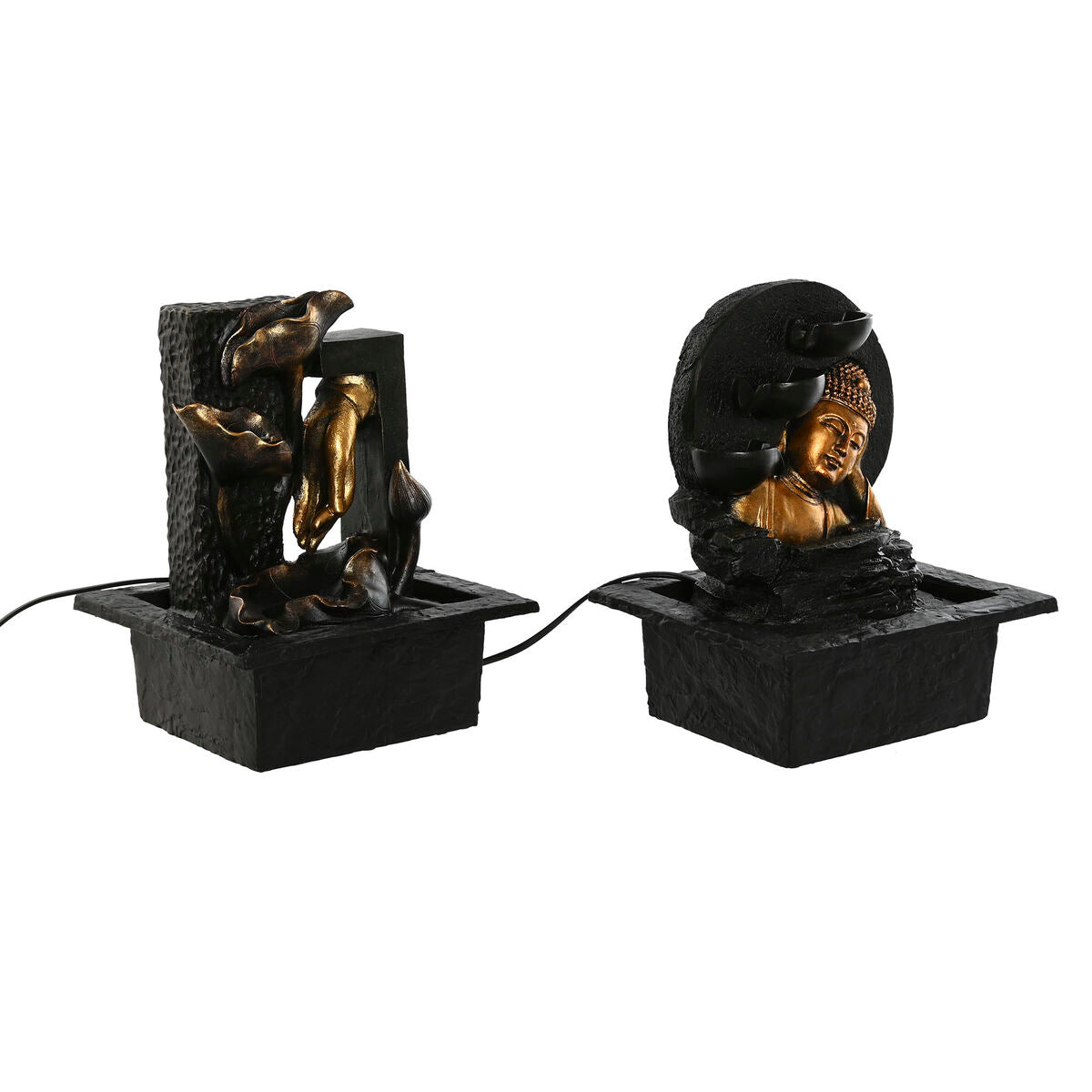 ESPRIT Home Garden Fountain Resin Oriental Buddha 21 x 19 x 27 cm (2 Units)