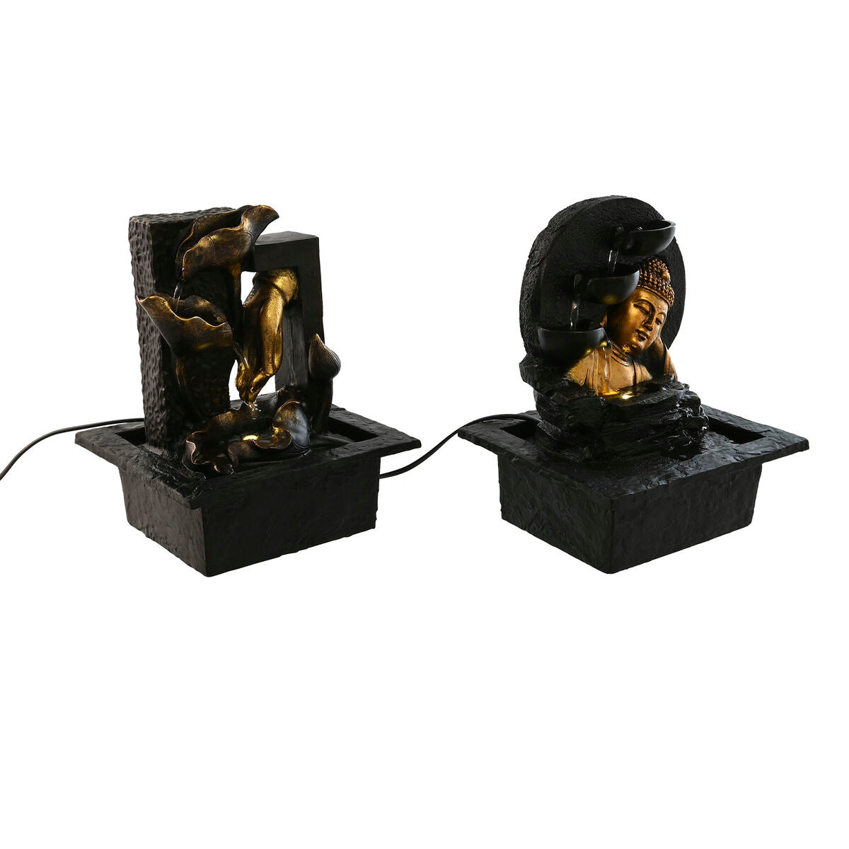 ESPRIT Home Garden Fountain Resin Oriental Buddha 21 x 19 x 27 cm (2 Units)