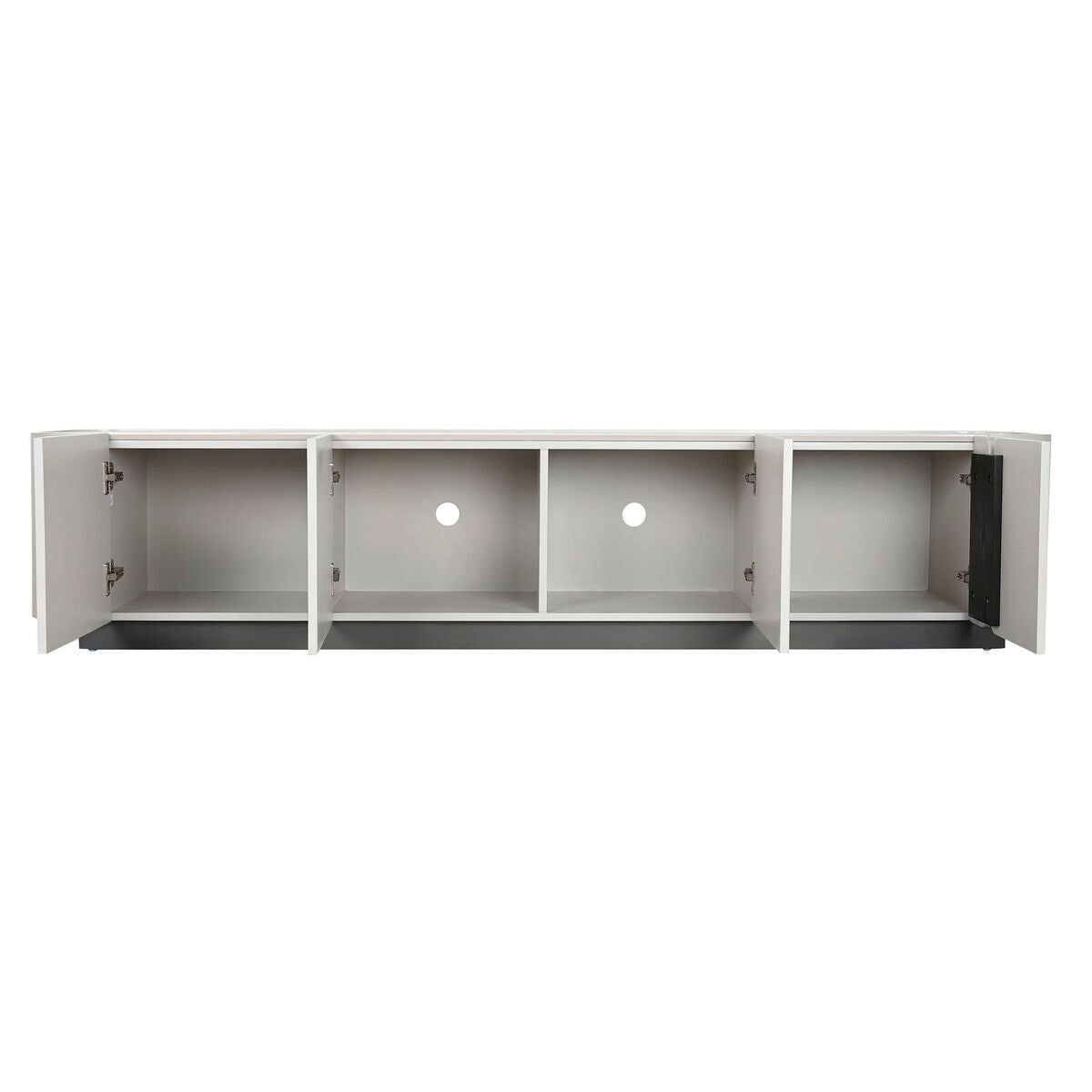 Móvel de TV Home ESPRIT Branco Preto Bege 200 x 40 x 42 cm