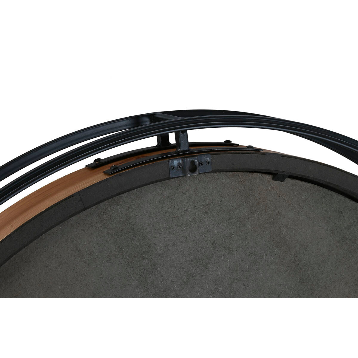 Relógio de Parede Home ESPRIT Preto Natural Cristal madeira de pinho 87,2 X 8 X 87,2 cm