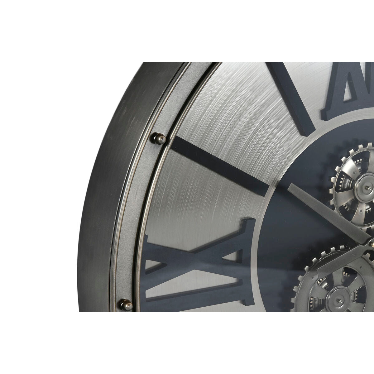 ESPRIT Home Wall Clock Champagne Metal Crystal 80 x 10 x 80 cm