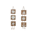ESPRIT White Natural Mediterranean Hanging Decoration 15.5 x 4 x 80 cm (2 Units)