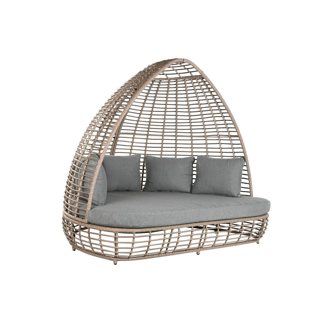 Sofá de Jardim Home ESPRIT Cinzento escuro 198 x 168 x 168 cm