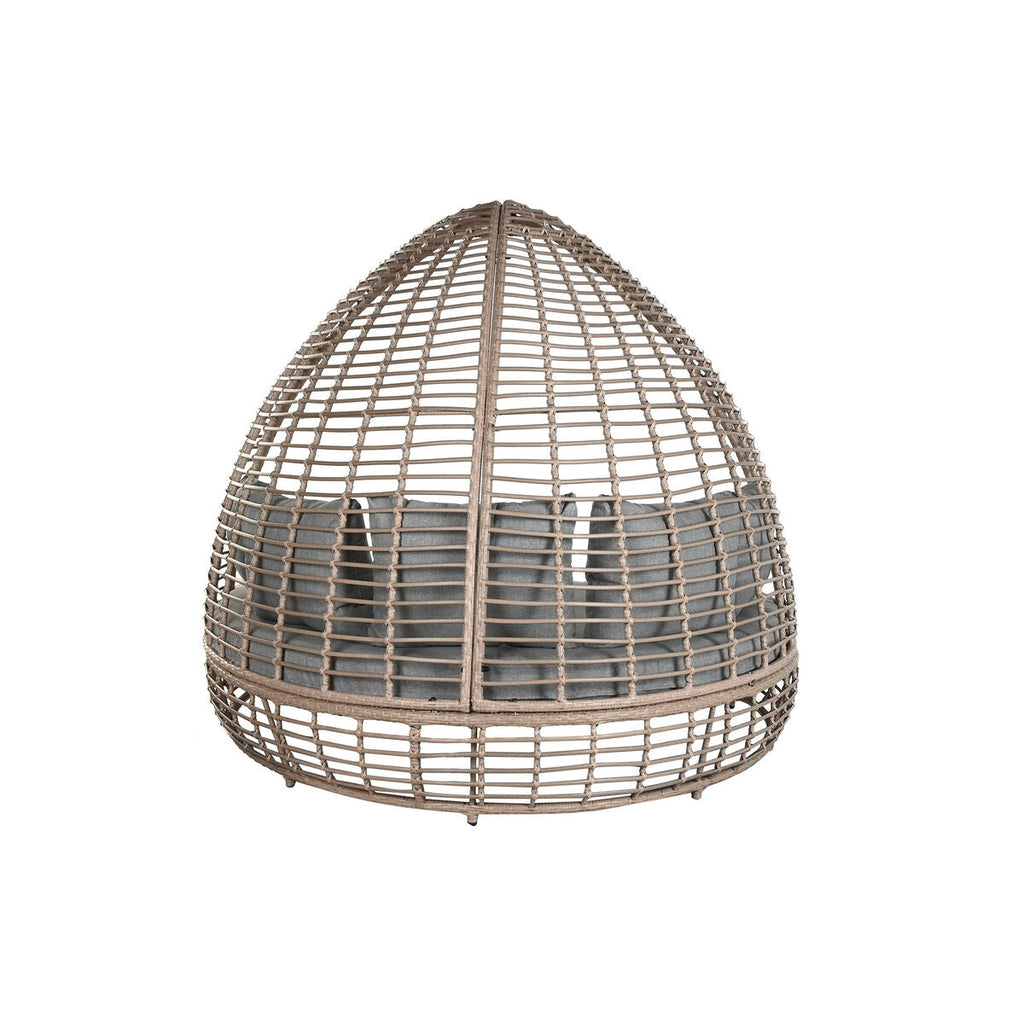 Sofá de Jardim Home ESPRIT Cinzento escuro 198 x 168 x 168 cm