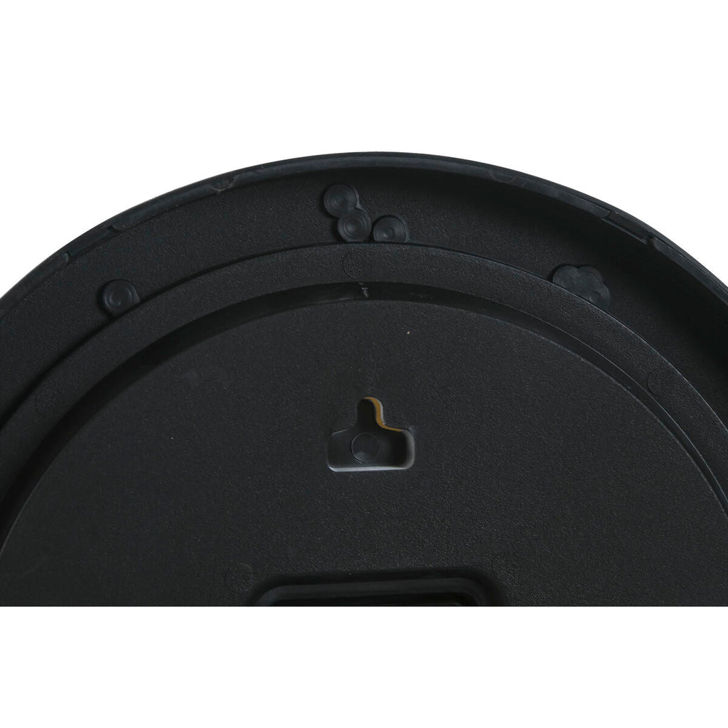 Relógio de Parede Home ESPRIT Preto Cinzento PVC 30 x 4 x 30 cm (2 Unidades)