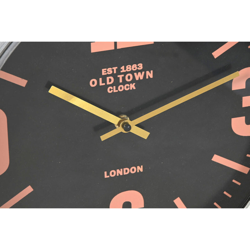 Relógio de Parede Home ESPRIT Dourado Prateado Metal Avião Vintage 87 x 17 x 52,5 cm