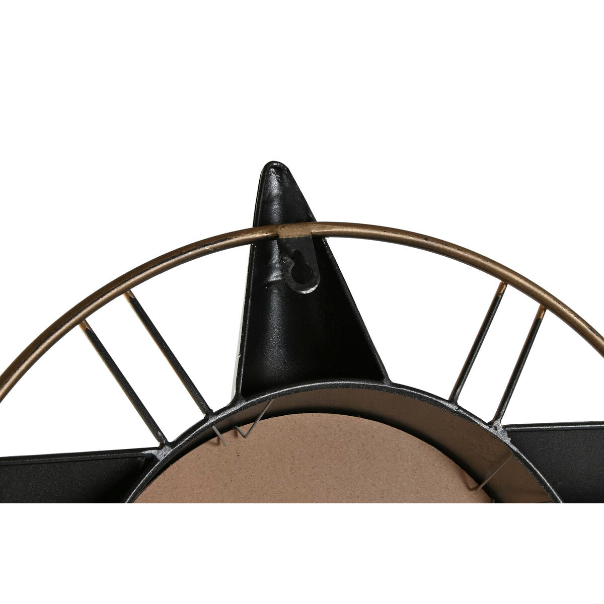 ESPRIT Home Wall Clock, Gold Silver Metal Airplane Vintage, 77.5 x 15 x 46 cm