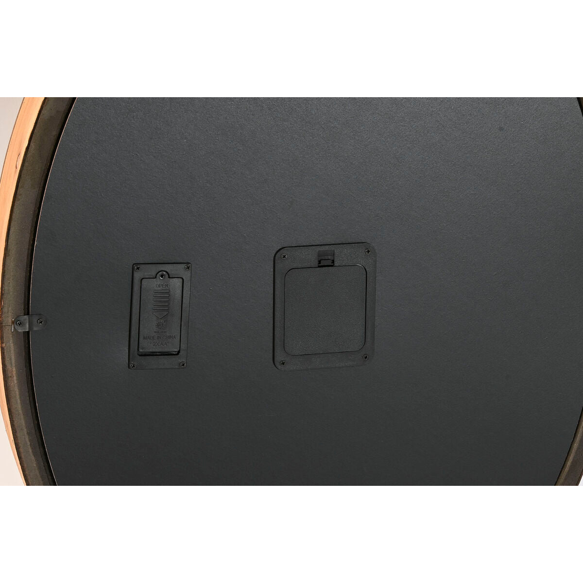 Relógio de Parede Home ESPRIT Prateado Natural Metal Cristal madeira de pinho 50 x 8 x 68 cm