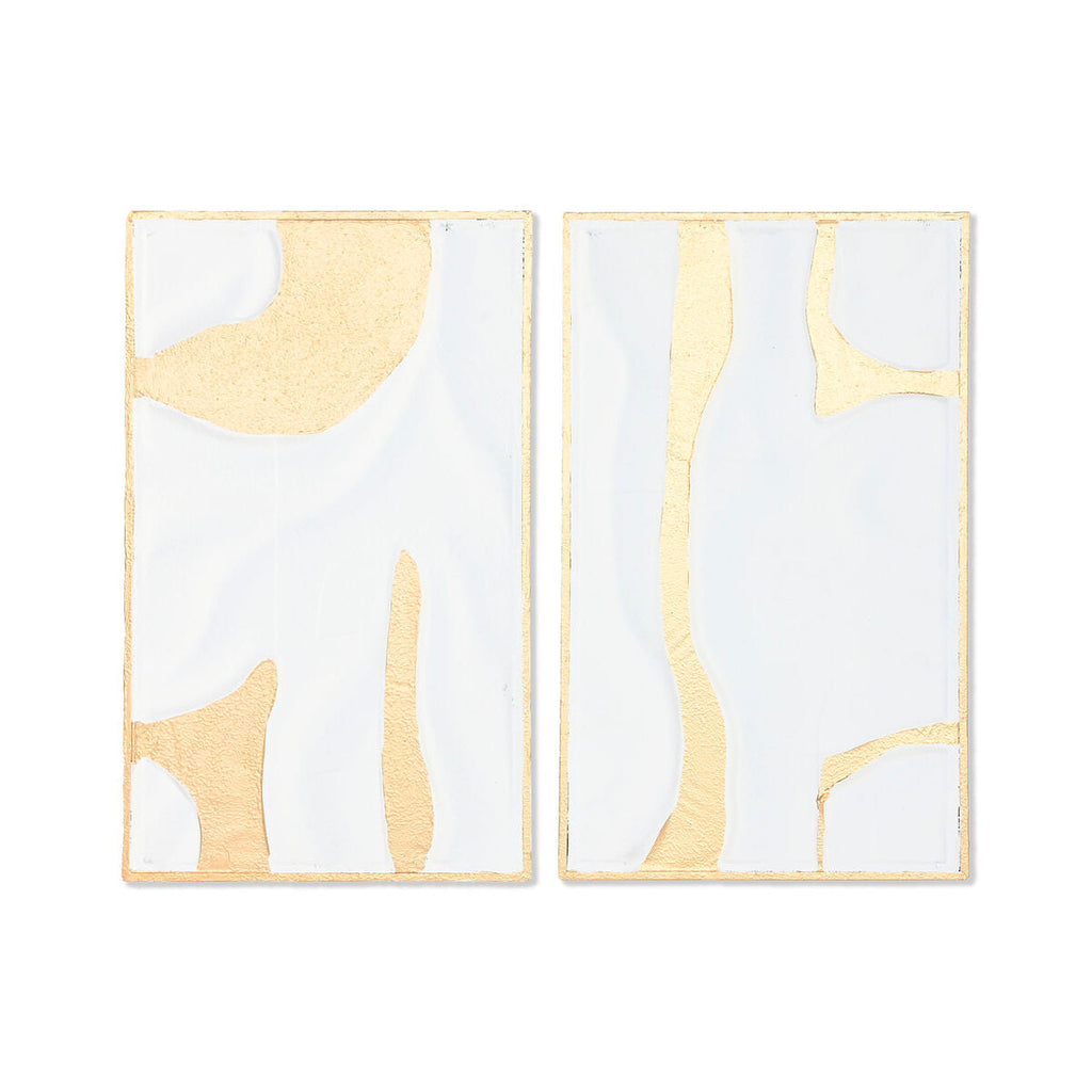 ESPRIT Home Wall Decor, White and Gold, Modern, 48 x 2.5 x 80.5 cm (2 Units)
