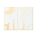 ESPRIT Home Wall Decor, White and Gold, Modern, 48 x 2.5 x 80.5 cm (2 Units)