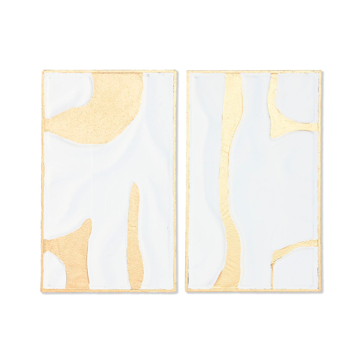 ESPRIT Home Wall Decor, White and Gold, Modern, 48 x 2.5 x 80.5 cm (2 Units)