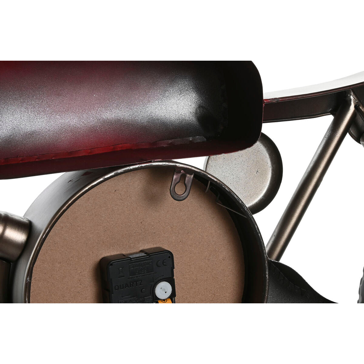 ESPRIT Home Wall Clock, Red Gold, PVC Metal, Vintage Style, 95 x 12 x 43.5 cm