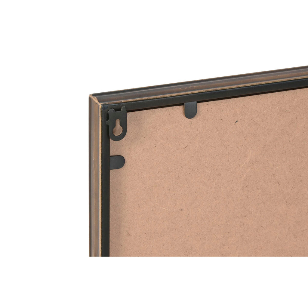 Relógio de Parede Home ESPRIT Vermelho Dourado PVC Metal Mota Vintage 120 x 15,5 x 60 cm