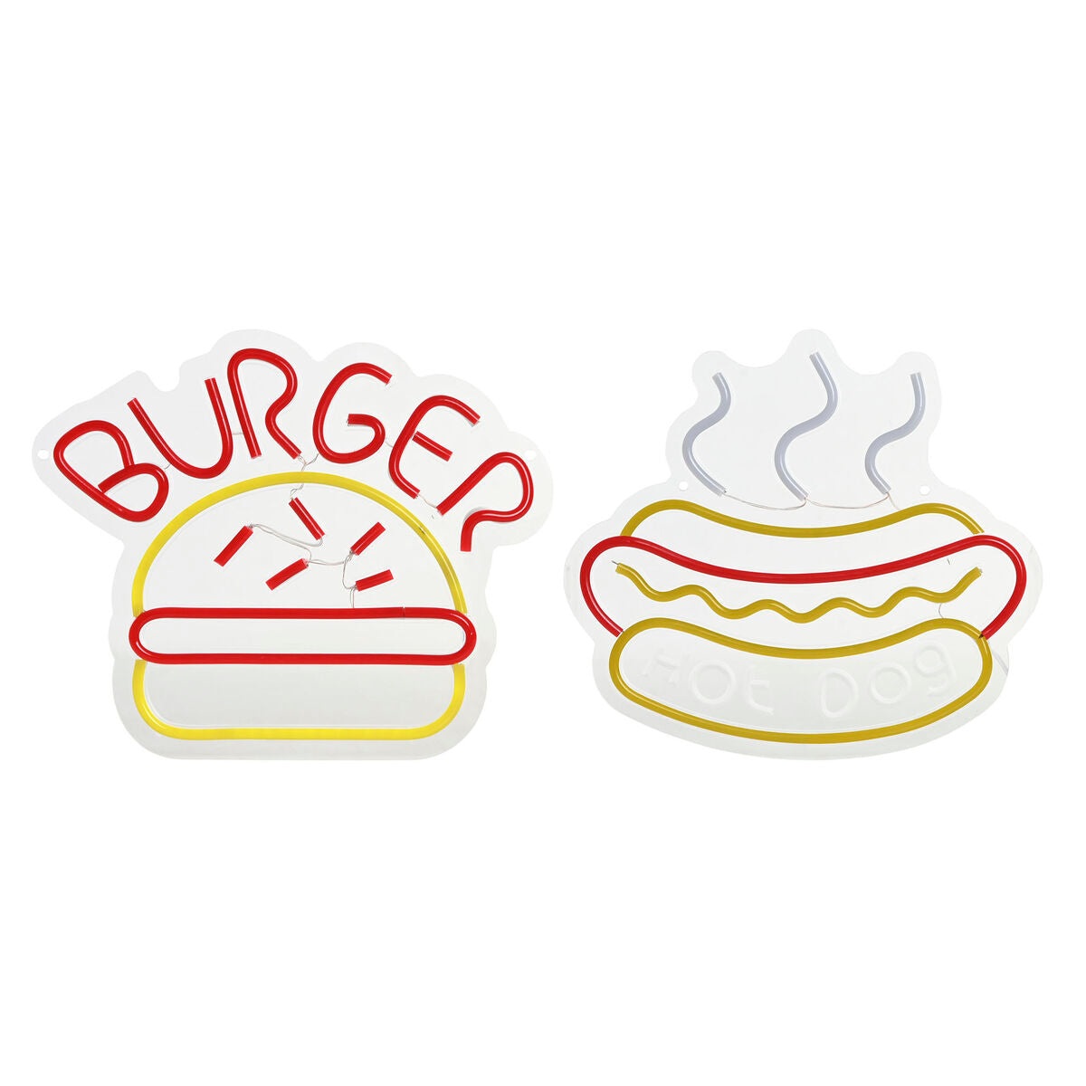 Decoração luminosa Home ESPRIT Acrílico Urbana 30 X 1,5 X 28 CM (2 Unidades)