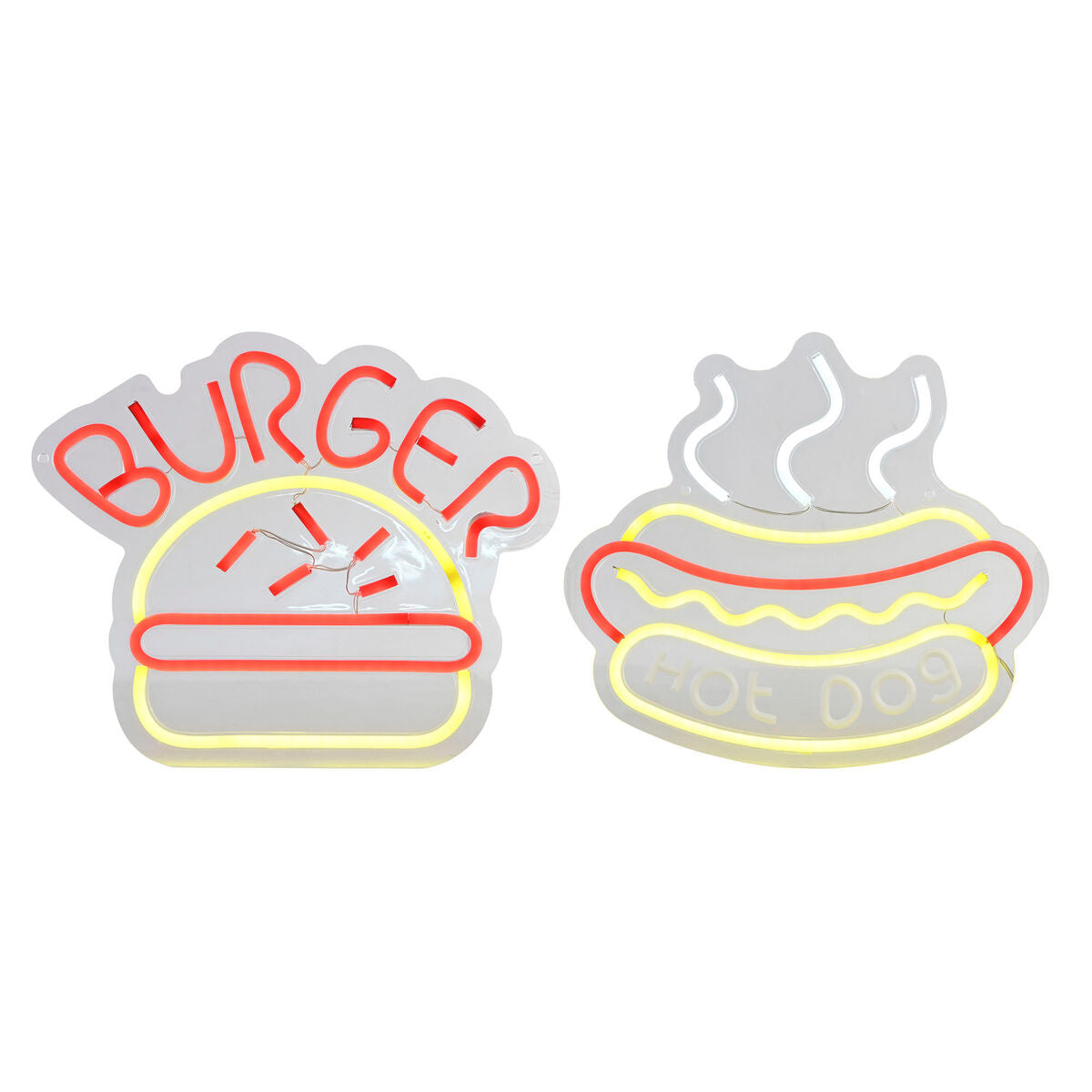 Decoração luminosa Home ESPRIT Acrílico Urbana 30 X 1,5 X 28 CM (2 Unidades)