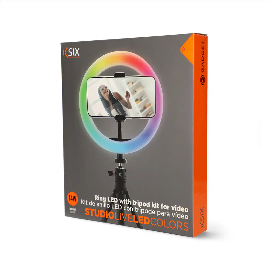 Studio Live Colors Tripod Kit with Light Ring and Tripod for Smartphone