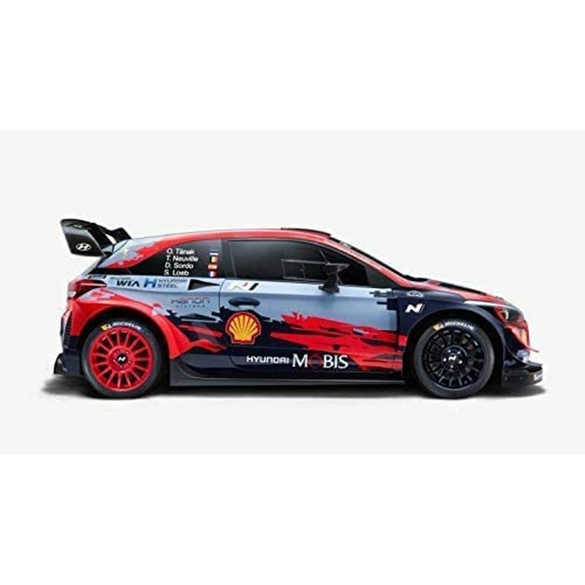 Hyundai i20 WRC Radio Controlled Car, 2.4 GHz Battery, Charger, 1:16 Scale