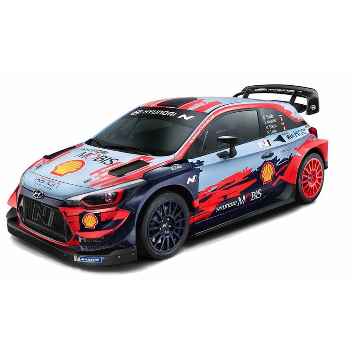 Hyundai i20 WRC Radio Controlled Car, 2.4 GHz Battery, Charger, 1:16 Scale