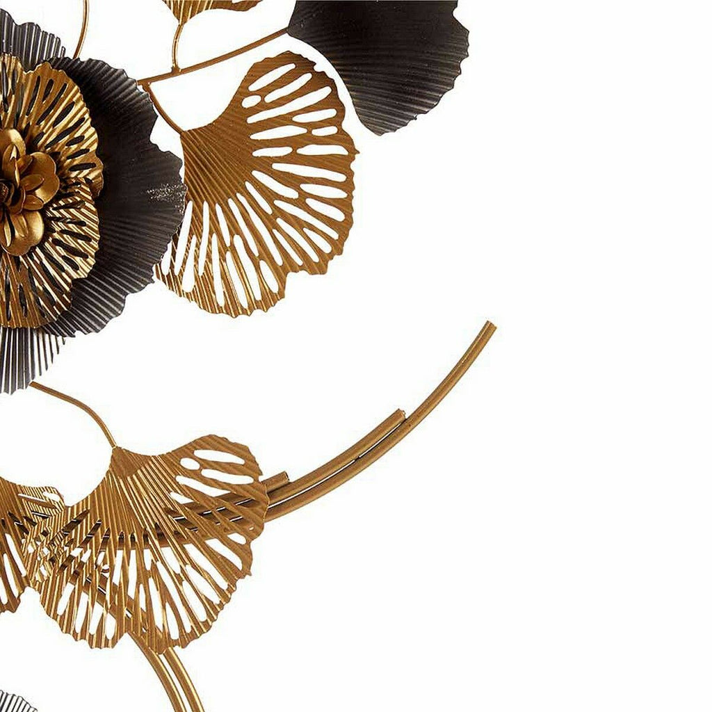Bloemen Hanging Wall Art, Gold Metal, Copper Finish (60 x 150 x 7.5 cm)
