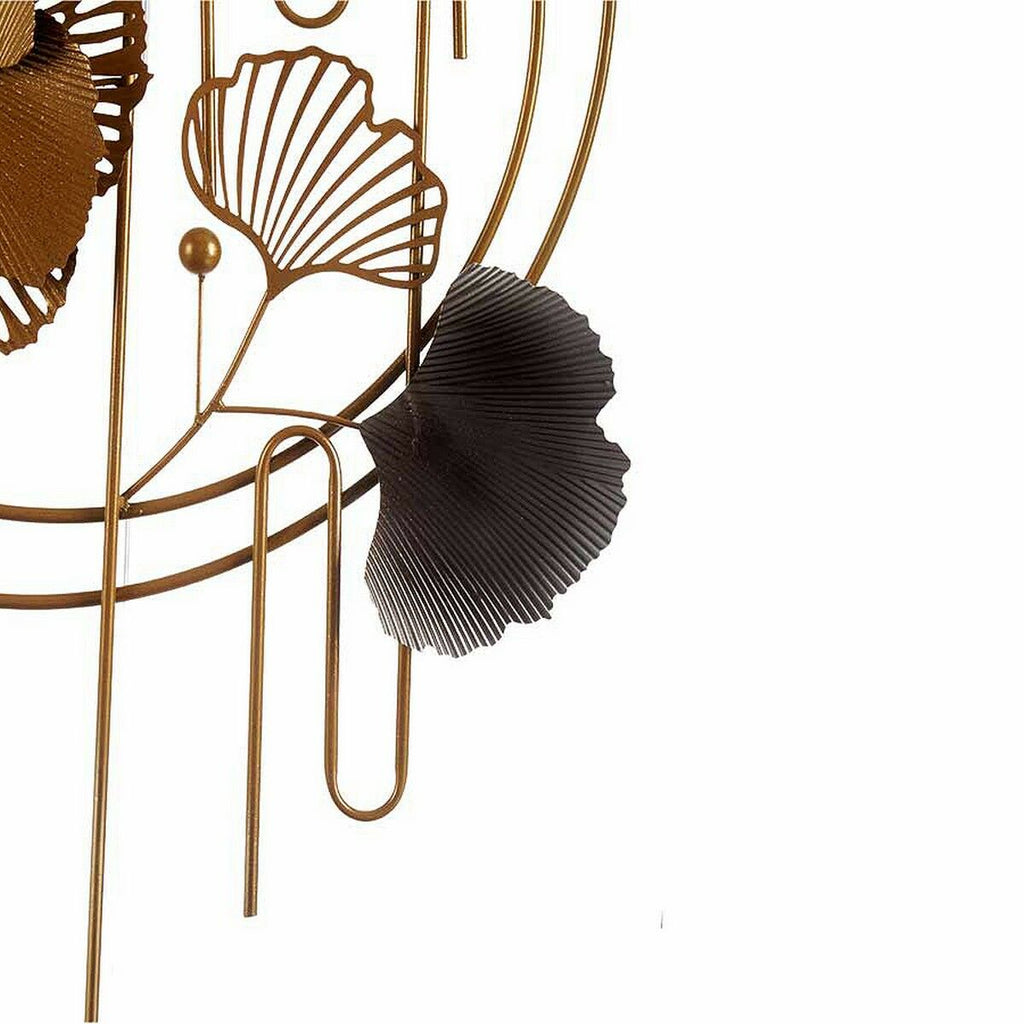 Abstract Bloemen Wall Hanging Decoration, Metal (63 x 121 x 9.5 cm)