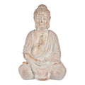 Decorative Garden Figure Ibergarden CC20448 White Gold Polyresin 24.5 x 50 x 31.8 cm Buddha