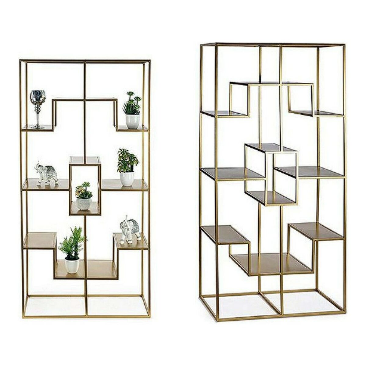 Estantes BIG-S3605004 Dourado Metal 45 x 200 x 100 cm
