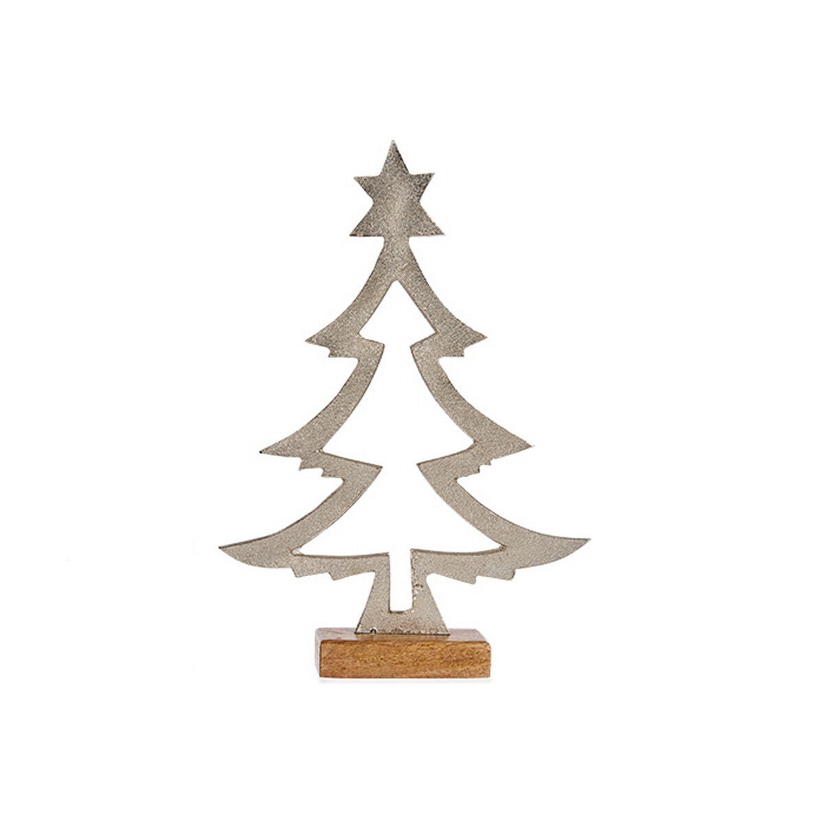 Christmas Tree Silhouette 5 x 29 x 20.5 cm Silver Wood