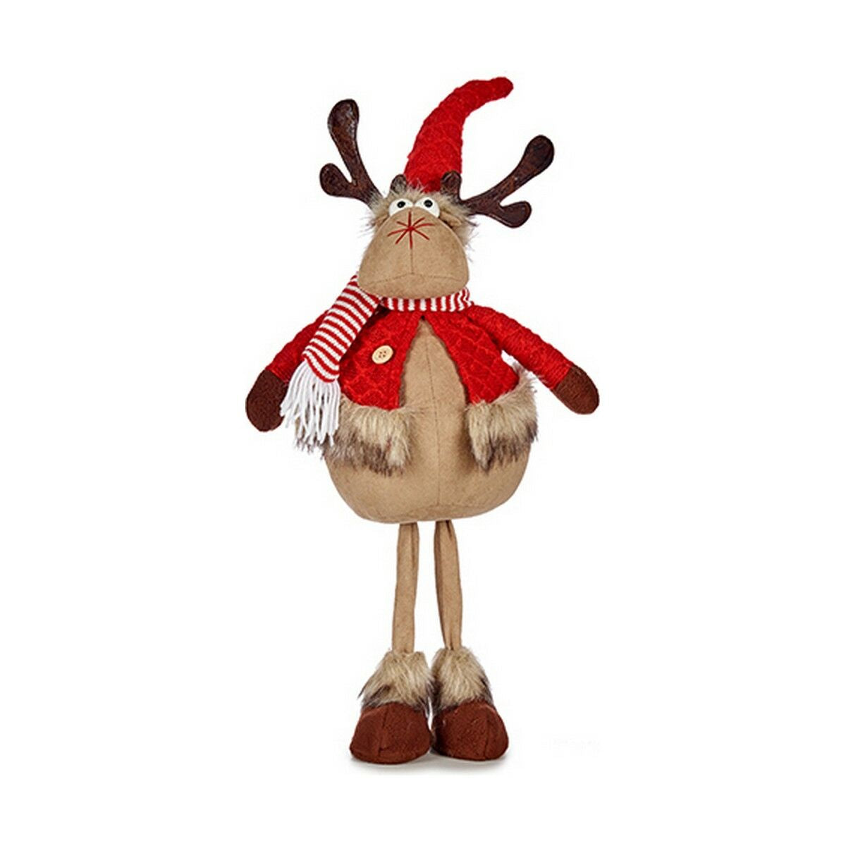 Christmas Reindeer Brown Red 24 x 63 x 27 cm